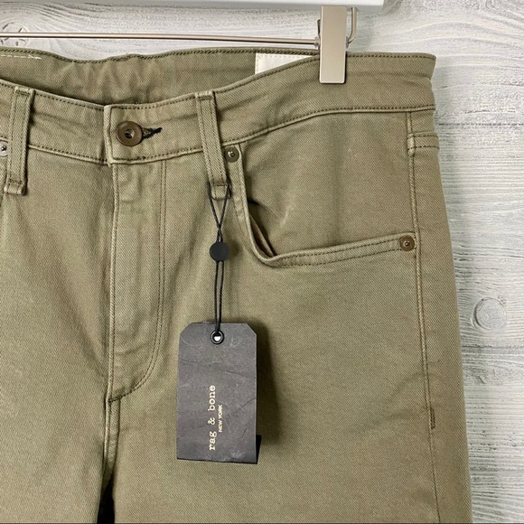 Rag & Bone New York Fit 2 Slim Jeans Dusty Olive - Picture 5 of 12